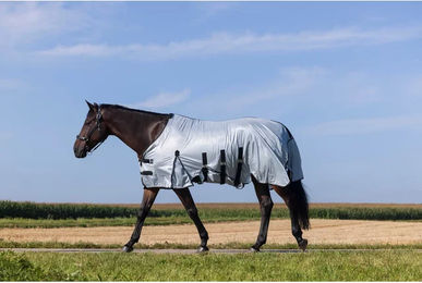 Produktbild von Riding World Pferdedecke Belly Mesh aus Polyester in Grau