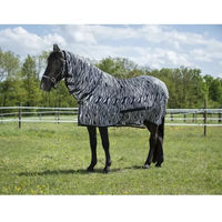 Produktbild von Riding World Pferdefliegendecke Combo Zebra aus Polyester in Schwarz Weiß Bunt