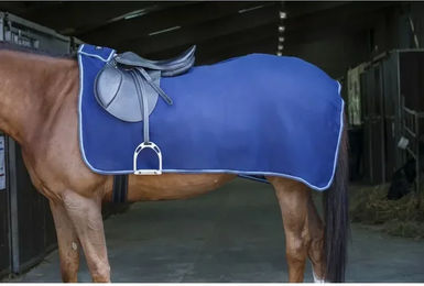 Riding World Polaire Nierendecke für Pferde aus Polyester in Blau - 1 Stk. – Bild 1 von 3