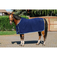 Produktbild von Riding World Präsentationsdecke für Pferde aus Fleece in Blau