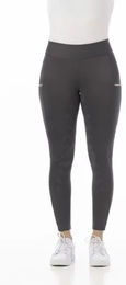 Riding World Reitleggings Agadir Damen Grau Größe 34 mit Silikon-Vollbesatz und Handytaschen – Bild 1 von 4