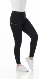 Riding World Reitleggings Agadir für Mädchen in Schwarz Größe 164 mit Silikon-Vollbesatz und Handytaschen – Bild 1 von 8