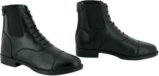 Riding World Reitstiefel aus Kunstleder mit Schnürung Schwarz Größe 45 Unisex – Bild 1 von 2