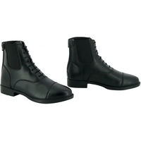 Produktbild von Riding World Reitstiefel aus Kunstleder mit Schnürung Schwarz Größe 45 Unisex