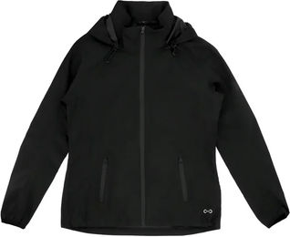 Riding World Riley Reitjacke für Damen in Schwarz mit Kapuze und Reißverschluss Größe M wasserdicht – Bild 1 von 3