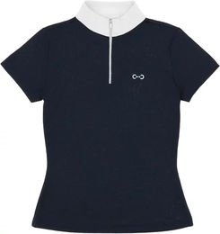 Produktbild von Riding World Roxane MC Reit-Poloshirt für Mädchen in Blau aus Polyester