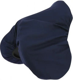 RIDING WORLD Sattelbezug für Pferde aus Baumwolle Blau – Bild 1 von 2