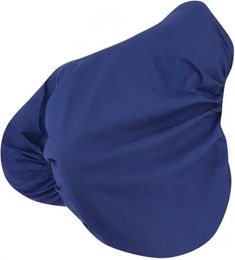 Riding World Sattelbezug für Pferde aus Baumwolle in Blau – Bild 1 von 2