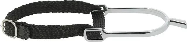 RIDING WORLD Sporen Prince de Galles für Herren in Silber und Schwarz mit 20 mm Halslänge – Bild 1 von 3
