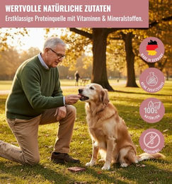 RiNa & the Snaxperts WILD Wonder Hundeleckerli mit Wildfleisch, Heidelbeere, Rote Beete, Pansen und Krillmehl, glutenfrei und getreidefrei, 300g - 10 x 30 g – Bild 1 von 2