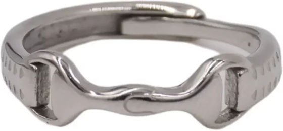 Ring Equestrian Shop Ana Ring aus Edelstahl in Gold oder Silber für Damen und Herren Größe 52 – Bild 1 von 1