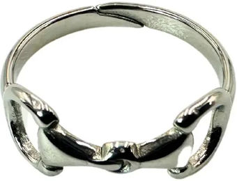 Ring Equestrian Shop Maya aus Edelstahl in Gold oder Silber für Unisex Größe 52 – Bild 1 von 1