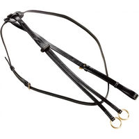Produktbild von Ring Martingal mit Halsangriff von Tattini aus Leder in Braun oder Schwarz