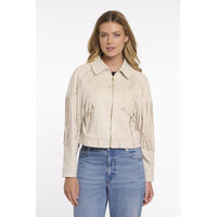 Produktbild von Rino & Pelle Damen Kunstlederjacke Ravenna 261 mit Fransen in Beige