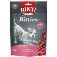 Produktbild von Rinti Bitties Belohnungssnack Huhn mit Karotten und Spinat Sensitive 12x100g - 12 x 100 g