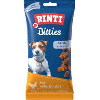 Produktbild von Rinti Bitties Belohnungssnack Hund Adult Huhn mit Käse Monoprotein ohne Zucker 6x75 g