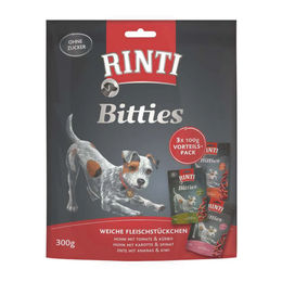 Rinti Bitties Hundesnack Multipack mit Huhn und Ente getreidefrei für erwachsene Hunde 3 x 100 g - 3 x 100 g – Bild 1 von 7