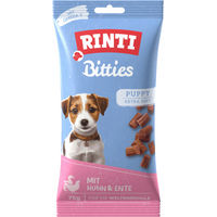 Produktbild von Rinti Bitties Hundesnack Puppy Huhn & Ente mit hohem Fleischanteil ohne Zucker 75g - 16 x 75 g