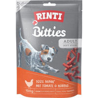 Produktbild von Rinti Bitties Hundetrockenfleisch Huhn mit Tomate und Kürbis 12x100 g