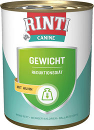 Rinti Canine Gewichtskontrolle Hund Adult Huhn Nassfutter 6 x 800 g - 6 x 800 g – Bild 1 von 7