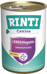 Produktbild von Rinti Canine Leber Hepatic Huhn Veterinärdiät Nassfutter 12x400 g