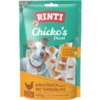 Produktbild von Rinti Chicko Dent Small Zahnpflege-Kaustreifen mit Huhn und Rind 50 g - 12 x 50 g