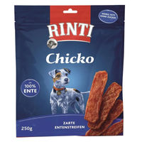 Produktbild von Rinti Chicko Hundesnack Ente Trockenfleisch Monoprotein ohne Konservierungsstoffe 250 g - 9 x 250 g