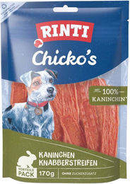 RINTI Chicko Hundesnack Kaninchen Knabberstreifen Monoprotein mit hohem Fleischanteil 170 g - 3 x 170 g – Bild 1 von 4