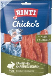 Produktbild von Rinti Chicko Kaninchen Knabberstreifen Trockenfleisch ohne Konservierungsstoffe 12x60 g - 12 x 60 g