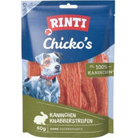 Produktbild von Rinti Chicko Kaninchen Knabberstreifen Trockenfleisch ohne Konservierungsstoffe 12x60 g - 12 x 60 g