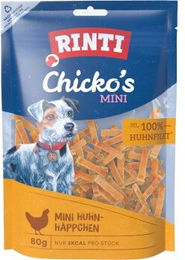 Produktbild von Rinti Chicko Mini Hundetrockenfleisch Huhn Monoprotein mit hohem Fleischanteil 12x80g - 12 x 80 g