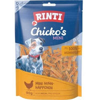 Produktbild von Rinti Chicko Mini Hundetrockenfleisch Huhn Monoprotein mit hohem Fleischanteil 12x80g - 12 x 80 g