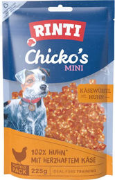 Rinti Chicko Mini Käsewürfel Huhn Belohnungssnack mit hohem Fleischanteil und ohne Zucker 225 g 9 Stück – Bild 1 von 2