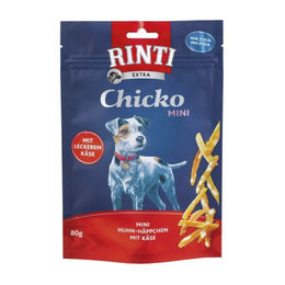 Rinti Chicko Mini Käsewürfel Huhn Hundesnack ohne Zucker 80 g - 12 x 80 g – Bild 1 von 7