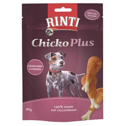 Rinti Chicko Plus Hähnchenschenkel Hundesnack Monoprotein Sensitive für erwachsene Hunde 80 g - 12 x 80 g – Bild 1 von 6