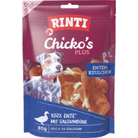 Produktbild von Rinti Chicko Plus Hundesnack Entenkeulchen Monoprotein mit hohem Fleischanteil 80 g - 6 x 80 g