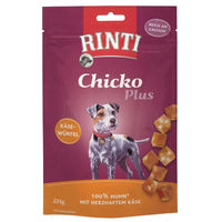 Produktbild von Rinti Chicko Plus Hundesnack Käsewürfel mit Huhn Monoprotein 225 g - 3 x 225 g