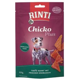 Rinti Chicko Plus Hundesnack Knoblauchecken mit Huhn 225 g Monoprotein - 225 g – Bild 1 von 7
