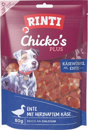 RINTI Chicko Plus Käsewürfel mit Ente Hundesnack Monoprotein mit hohem Fleischanteil 80 g - 12 x 80 g – Bild 1 von 7