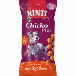 Rinti Chicko Plus Superfoods Funktionssnack Huhn für erwachsene Hunde 16x70g - 16 x 70 g – Bild 1 von 2