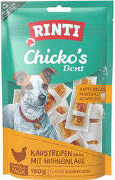 Produktbild von Rinti Chicko's Dent Kaustreifen Huhn für kleine Hunde 3x150 g Zahnpflege-Snack