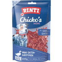 Produktbild von Rinti Chicko's MINI Enten-Häppchen Belohnungssnack für Hunde Adult Monoprotein 3x225 g