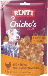 Produktbild von Rinti Chicko's Plus Belohnungssnack Käsewürfel mit Huhn 225 g