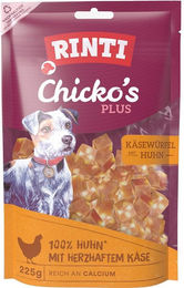 Produktbild von Rinti Chicko's Plus Belohnungssnack Käsewürfel mit Huhn 3x225 g
