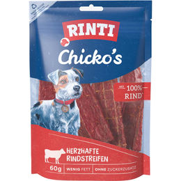 Produktbild von Rinti Chicko's Rind Trockenfleisch ohne Zucker 6x60 g