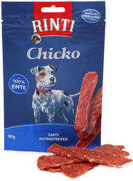 Produktbild von Rinti Chicko's zarte Entenstreifen Trockenfleisch Monoprotein 4x90 g