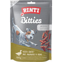 Produktbild von Rinti Extra Bitties Hundesnack Ente mit Ananas und Kiwi getreidefrei mit hohem Fleischanteil Adult Mini 100 g - 12 x 100 g