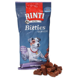 Produktbild von Rinti Extra Bitties Senior Hund Huhn und Truthahn ohne Zucker 4x75g