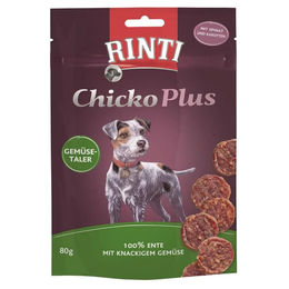 Rinti Extra Chicko Plus Hundesnack Gemüsetaler mit Ente getreidefrei monoprotein 80 g - 12 x 80 g – Bild 1 von 4