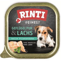 Produktbild von Rinti Feinest Adult Hundefutter Geflügel und Lachs getreidefrei 22x150 g
